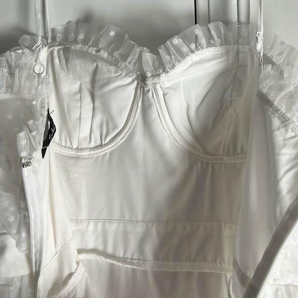 White lulus bridal shower midi dress - Picture 6 of 6